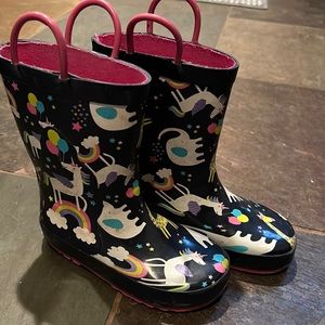 Fun kids rain boots